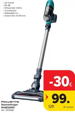 Carrefour Steelstofzuiger RH6820WO aanbieding