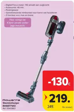 Carrefour Steelstofzuiger RH9877WO aanbieding