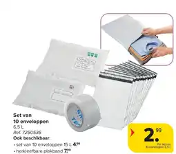 Carrefour Set van 10 enveloppen aanbieding
