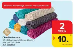 Carrefour Chenille badmat aanbieding