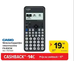 Carrefour Wetenschappelijke rekenmachine FX-82CW aanbieding