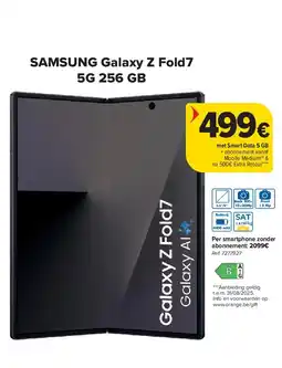 Carrefour SAMSUNG Galaxy Z Fold7 5G 256 GB aanbieding