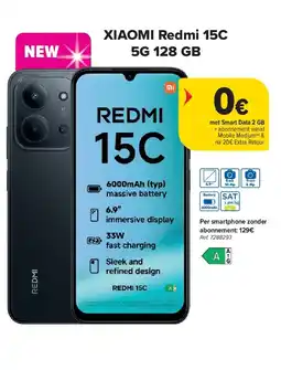 Carrefour XIAOMI Redmi 15C 5G 128 GB aanbieding