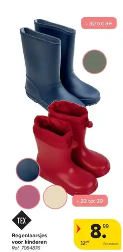 Carrefour Regenlaarsjes voor kinderen aanbieding