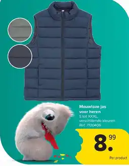 Carrefour Mouwloze jas voor heren aanbieding