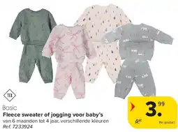 Carrefour Fleece sweater of jogging voor baby’s aanbieding