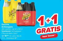 Carrefour Gamma Schweppes aanbieding