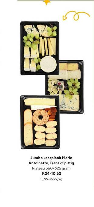 Jumbo Kaasplank Marie Antoinette, Frans Of Pittig