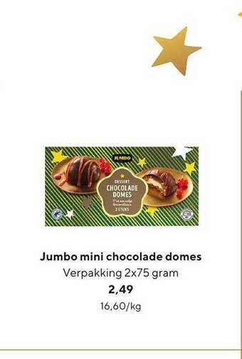 Jumbo Jumbo Mini Chocolade Domes aanbieding