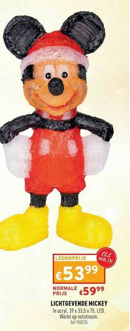 Trafic Lichtgevende Mickey aanbieding
