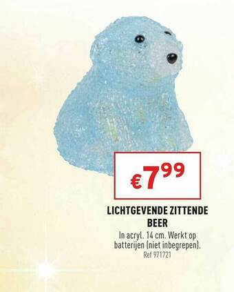 Trafic Lichtgevende Zittende Beer aanbieding