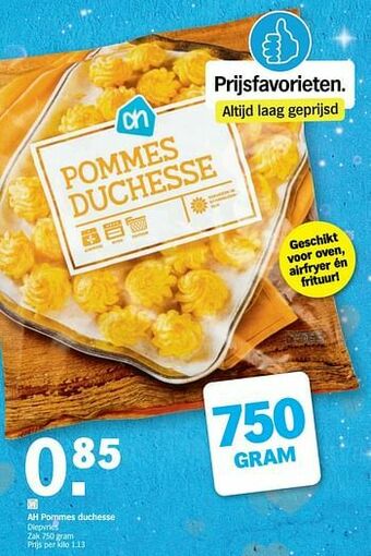 Albert Heijn Ah pommes duchesse aanbieding