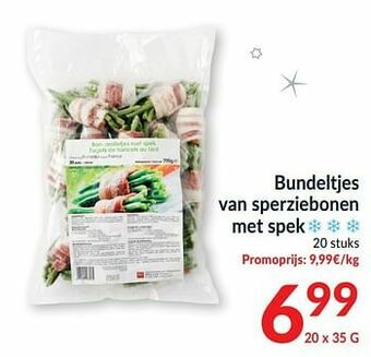Intermarché Bundeltjes van sperziebonen met spek aanbieding