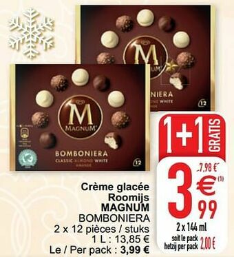 Cora Crème glacée roomijs magnum bomboniera aanbieding