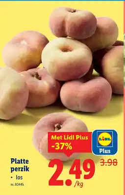 Lidl Platte perzik aanbieding