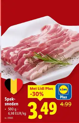 Lidl Spek sneden aanbieding