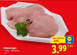 Lidl Kalkoenlapjes aanbieding
