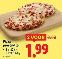Lidl Pizza prosciutto aanbieding