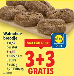 Lidl Walnoten- broodje aanbieding