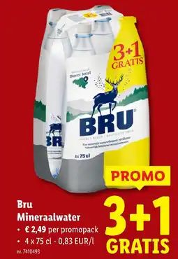 Lidl Bru Mineraalwater aanbieding