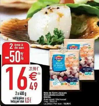 Cora Noix de saint-jacques sint-jakobsvruchten escal aanbieding