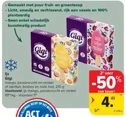 Carrefour Ijs Gigi aanbieding