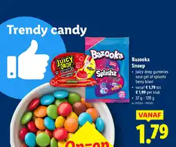 Lidl Bazooka Snoep aanbieding
