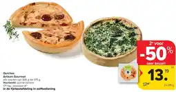 Carrefour Quiches Artisan Gourmet aanbieding