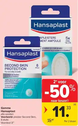 Carrefour Gamma Hansaplast aanbieding