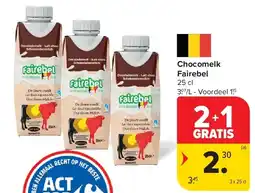 Carrefour Chocomelk Fairebel aanbieding