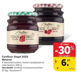 Carrefour Confi tuur Oogst 2025 Materne aanbieding