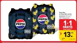 Carrefour Pepsi Max en Pepsi Max Lemon aanbieding