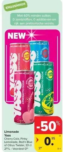 Carrefour Limonade Yass aanbieding