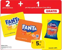 Carrefour Blikjes Fanta aanbieding
