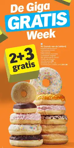 Albert Heijn AH Donuts van de bakkerij aanbieding