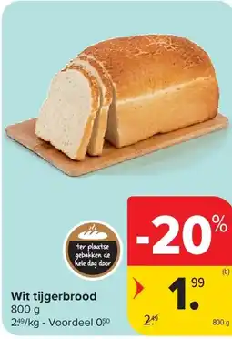 Carrefour Wit tijgerbrood aanbieding