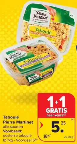 Carrefour Taboulé Pierre Martinet aanbieding