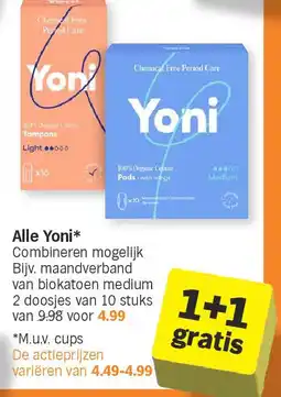 Albert Heijn Alle Yoni aanbieding