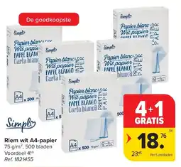 Carrefour Riem wit A4-papier aanbieding