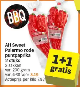 Albert Heijn AH Sweet Palermo rode puntpaprika 2 stuks aanbieding