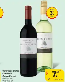 Carrefour Verenigde Staten Californië Green Forest aanbieding