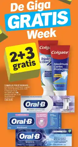 Albert Heijn Colgate en Oral-B tandpasta aanbieding