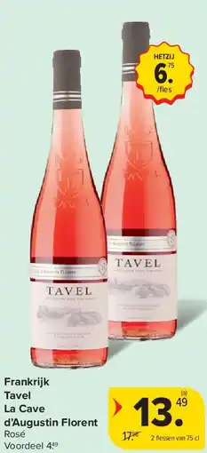 Carrefour Frankrijk Tavel La Cave d’Augustin Florent aanbieding