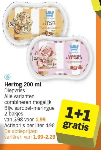 Albert Heijn Hertog 200 ml aanbieding