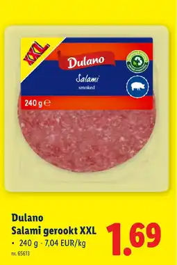 Lidl Dulano Salami gerookt XXL aanbieding