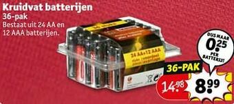 Kruidvat Kruidvat batterijen aanbieding