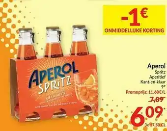 Intermarché Aperol spritz aperitief kant-en-klaar aanbieding