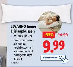 Lidl Livarno home zijslaapkussen aanbieding