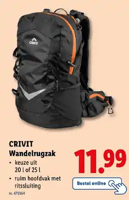 Lidl Crivit wandelrugzak aanbieding