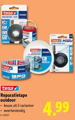Lidl Tesa reparatietape outdoor aanbieding